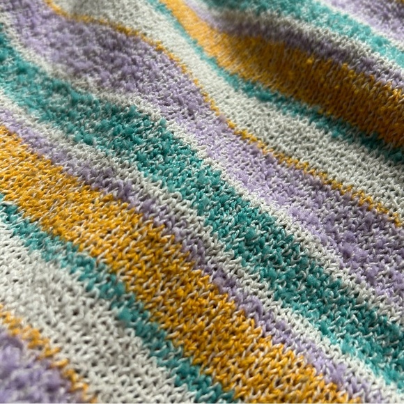 SOLD—Bimba y Lola Pastel Striped Batwing Sweater - Picture 5 of 5